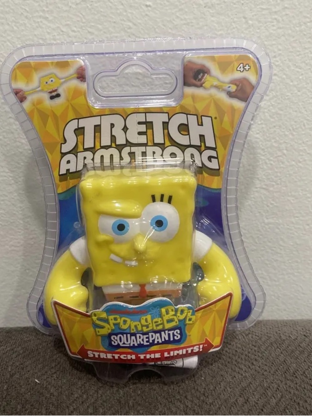 SpongeBob Squarepants Yellow & Blue Stretch Armstrong Figure